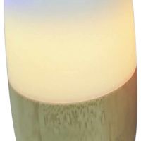 Преносима светеща колонка от бамбук с LED светлини, снимка 2 - Лед осветление - 45859444