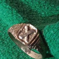 Старинен пръстен сачан над стогодишен - 59921, снимка 7 - Антикварни и старинни предмети - 29013529