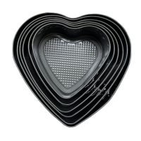 Комплект от 6бр метални форми сърце за торта, снимка 2 - Други - 46161682