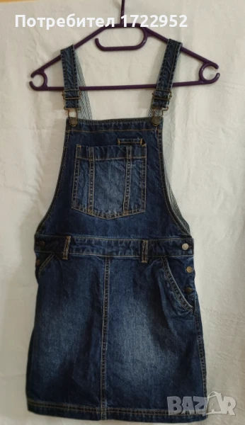 Момичешки дънков гащеризон FAT FACE 11-12 г., снимка 1