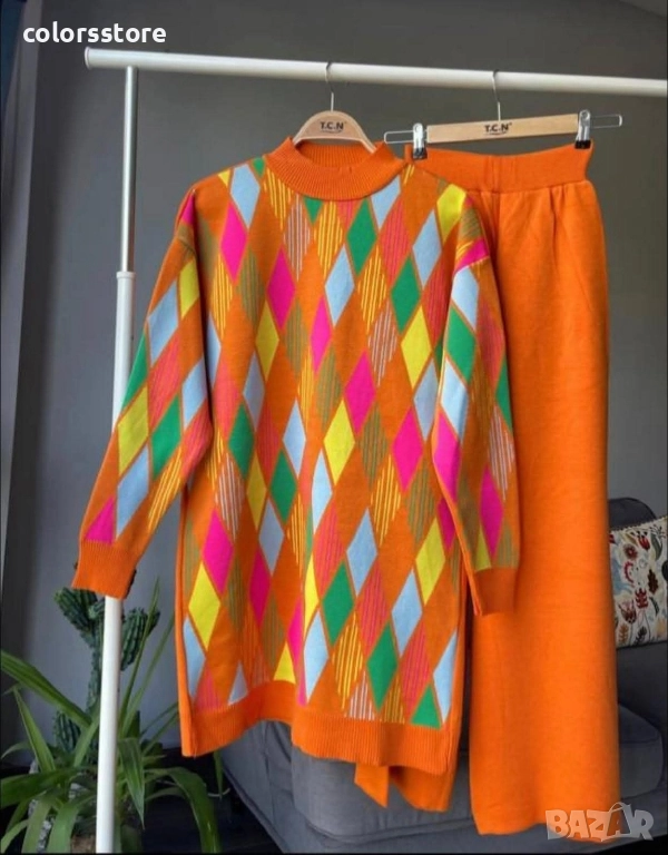 ДАМСКИ КОМПЛЕКТ оранжев/IM45c, снимка 1