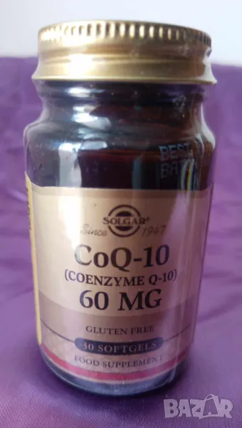 SOLGAR Coenzyme Q10/ Коензим Q10 60 mg. 30 капсули, снимка 1