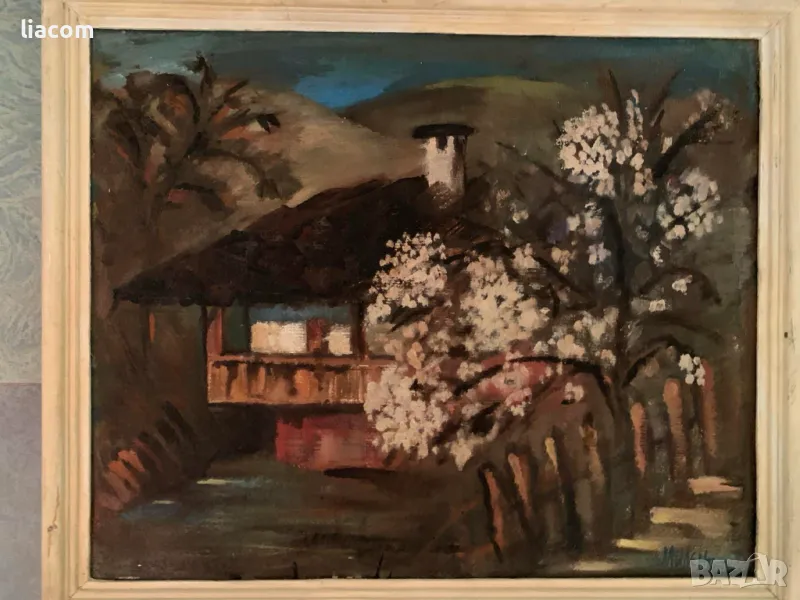 МИЛЕН ПЕТКОВ пейзаж масло/платно, снимка 1