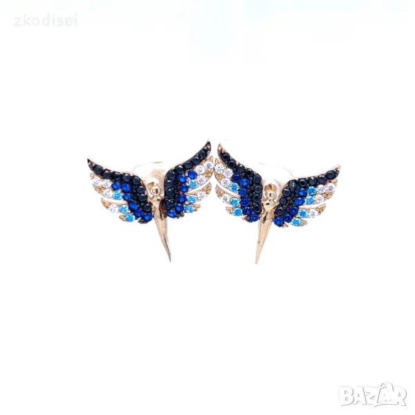 Златни обеци 2,62гр. ширина:2,0см. 14кр. проба:585 модел:3325-2, снимка 1