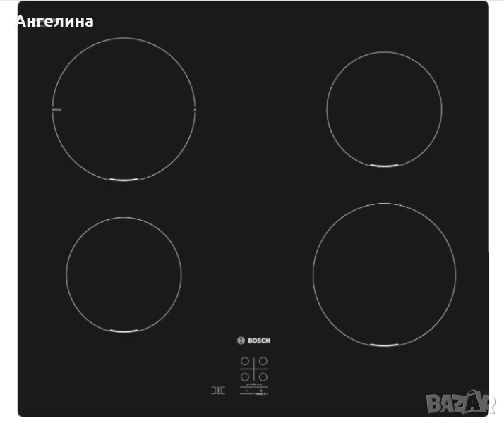  Готварски плот, Bosch PUG611AA5E SER2, Induction hob, 60 cm, 4 zones, surface mount without frame, , снимка 1