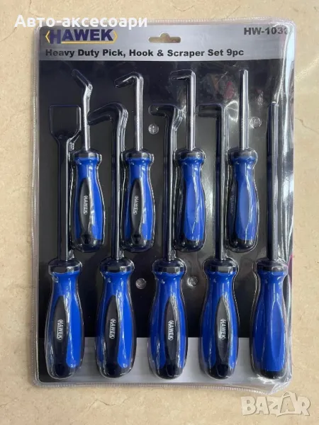 Комплект Куки Шила и Стъргало 9 части Hawek, снимка 1