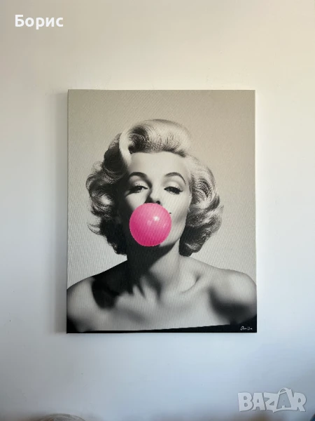 Висококачествена декоративна канава, опъната върху здрава дървена подрамка, снимка 1