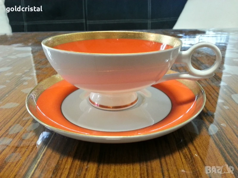 стар немски порцелан чаша за чай кафе, снимка 1
