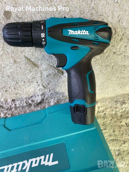 Акумулаторен Винтоверт Makita 12V 2Ah + 2 батерии и накрайници Макита     , снимка 1