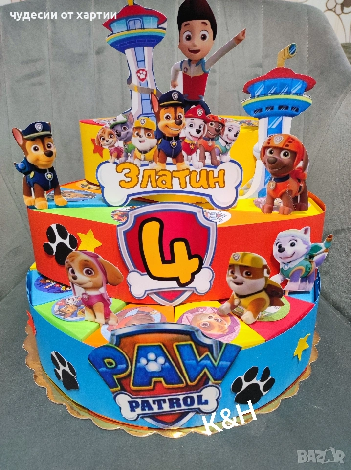 Картинена торта Пес патрул , снимка 1