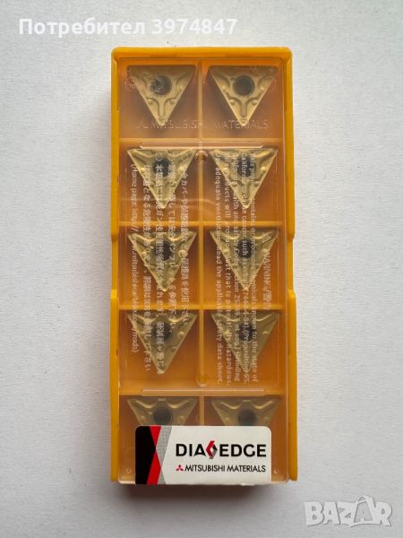 Комплект от 10 броя стругарски пластини DIA EDGE TNMG160408 MA UE6020, снимка 1