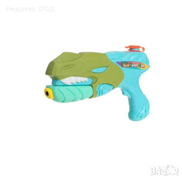 Воден пистолет, Пластмасов, син, зелен динозавър, 27см, снимка 1
