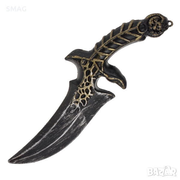 Хелоуин / Halloween реалистичен пластмасов нож, 33 см_1246550, снимка 1