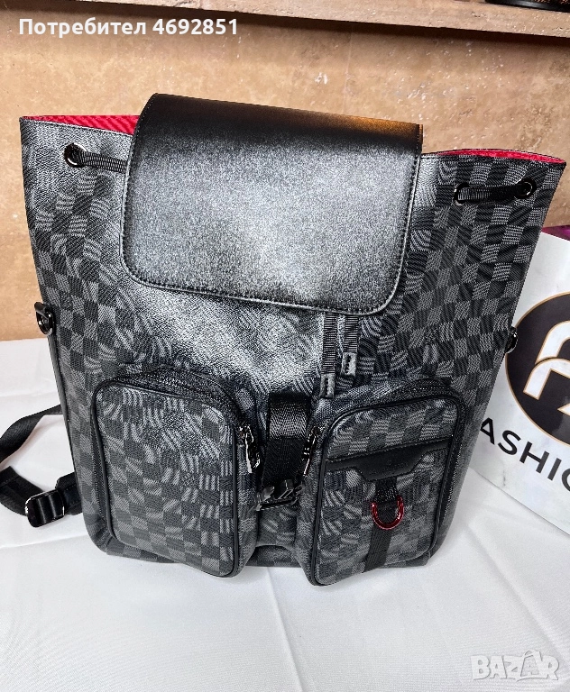 Нова раница – мъжки / унисекс модел, еко кожа, снимка 1