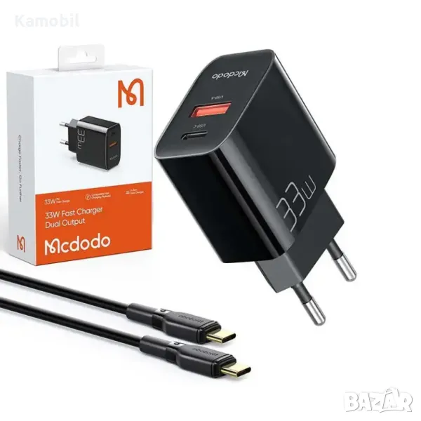 Зарядно Mcdodo CH-0922 33W Type C / Type C USB кабел, снимка 1