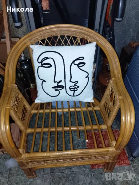 Стол от ратан, снимка 1