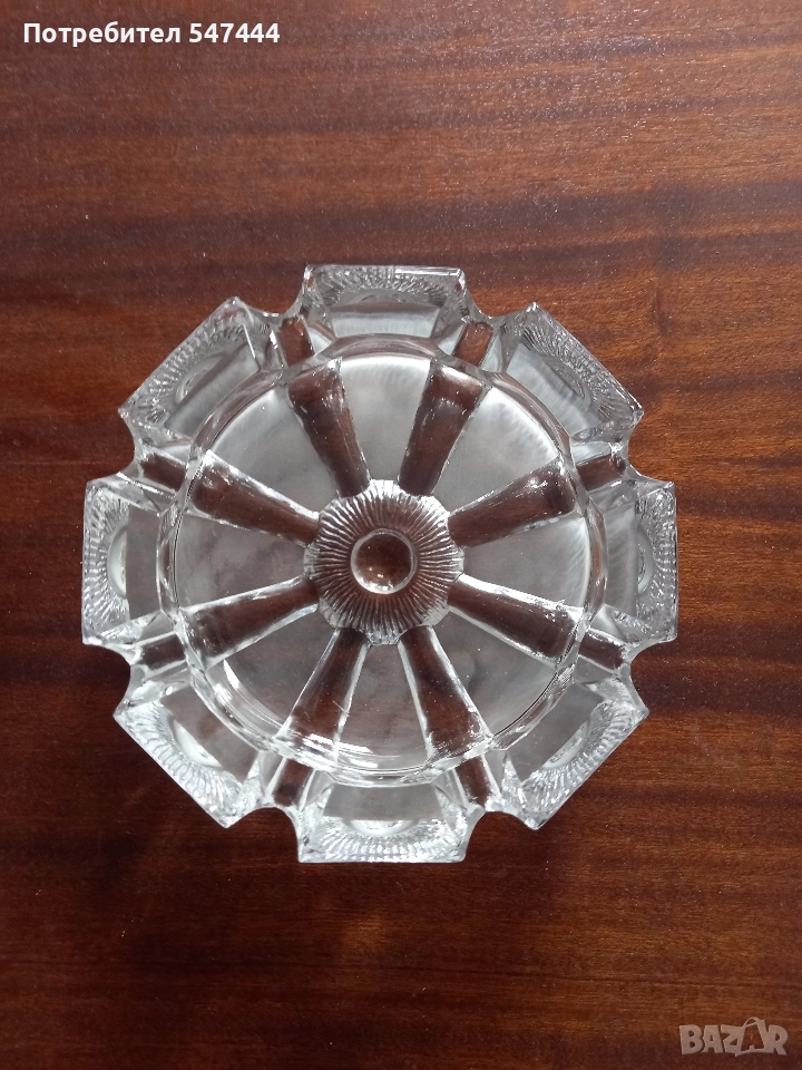 Кристален пепелник, снимка 1