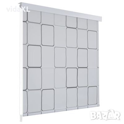 vidaXL Ролетна щора за баня, 120x240 см, квадрати（SKU:142849, снимка 1