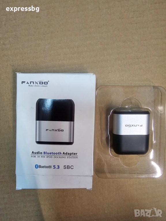 Fanxoo Bluetooth 5.3 адаптер за 30-pin iPod Dock станции, снимка 1