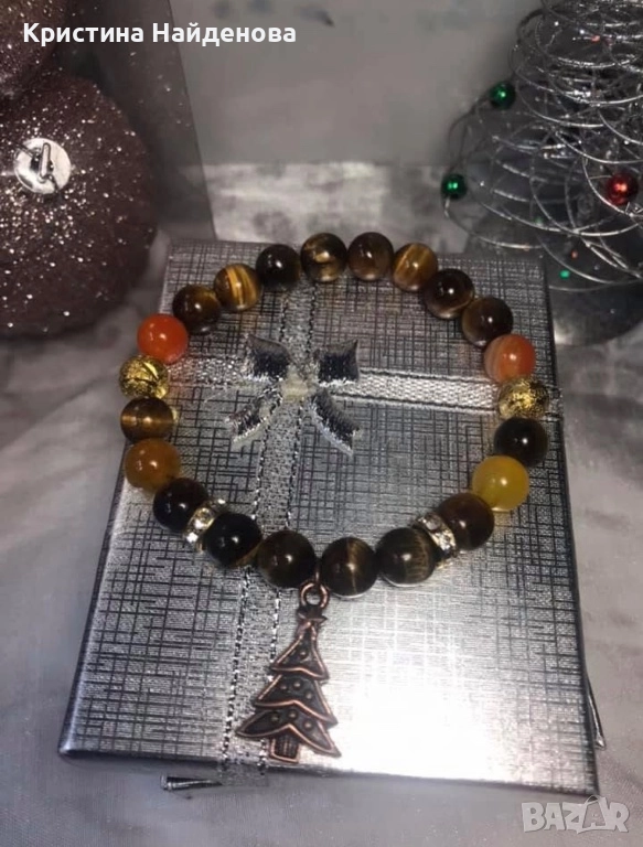 Предлагам коледни бижута с естествени камъни, снимка 1