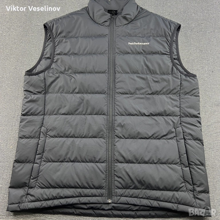 Peak Performance Мъжка Жилетка Гъши Пух 2XL Черна Down Vest, снимка 1