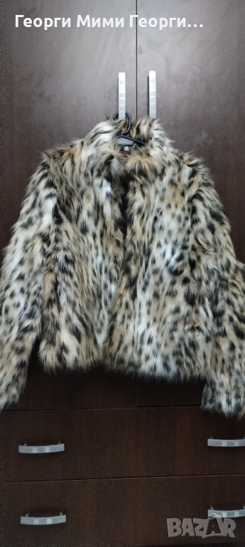 Дамско леопардово палто , снимка 1