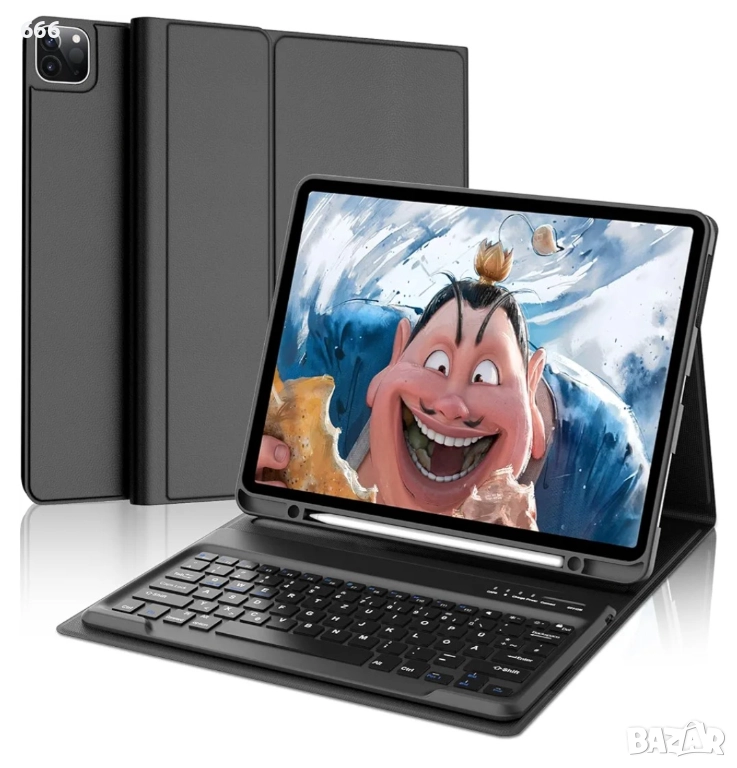 Калъф за таблет + клавиатура iPad Pro 12.9 (6/5/4/3 поколение, снимка 1