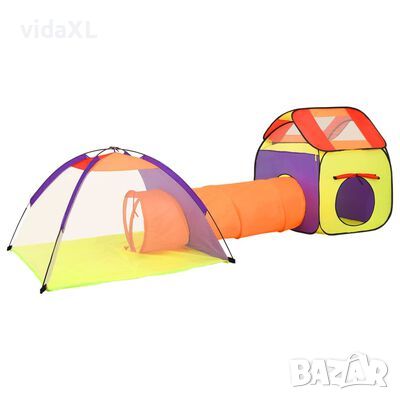 vidaXL Детска палатка за игра, многоцветна, 338x123x111 см(SKU:93675, снимка 1