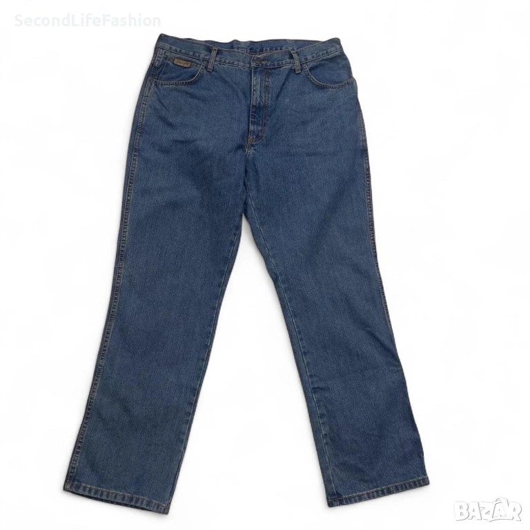 Мъжки сини прави дънки Wrangler Texas, размер W38 L30, снимка 1