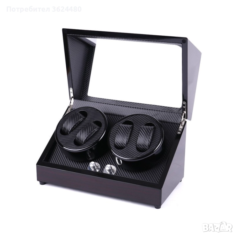 Уникална кутия за навиване на 4 автоматични часовника едновременно 2176, снимка 1