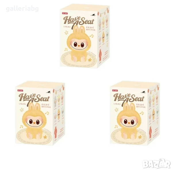 Labubu Have a Seat Blind Box – Седяща Винил/Плюш Фигурка | The Monsters, снимка 1