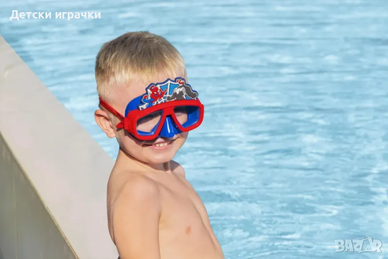 Детска маска за гмуркане Спайдърмен Spiderman, Bestway, UV защита, снимка 1