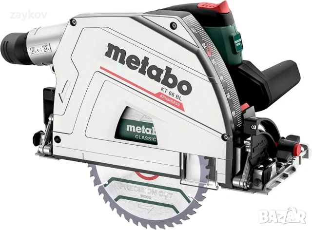 Преносим циркуляр Metabo KT 66 BL 1200 W, максимална дълбочина на рязане 66 мм