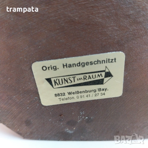 НАЙ ДОБРАТА ОФЕРТА Стара Немска дърврна фигура ръчна дърворезба , снимка 5 - Антикварни и старинни предмети - 53726328