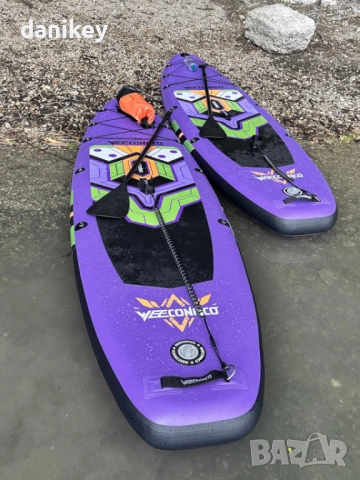 Нов падълборд 320 x 82 x 15,5 см до 170 кг с включено оборудване, снимка 6 - Водни спортове - 52639389