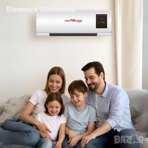 Стенна печка KraftWaagen 3 в 1 – отопление и охлаждане 