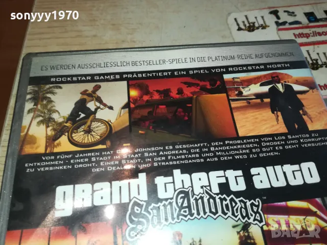 GTA SAN ANDREAS-SONY PS2 GAME 1102251103, снимка 12 - Игри за PlayStation - 49074693