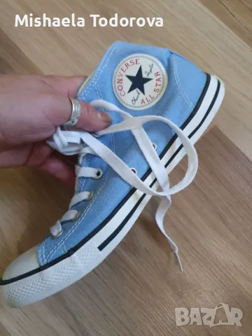 Кецове светло сини Converse N37.5 , снимка 2 - Кецове - 47037020