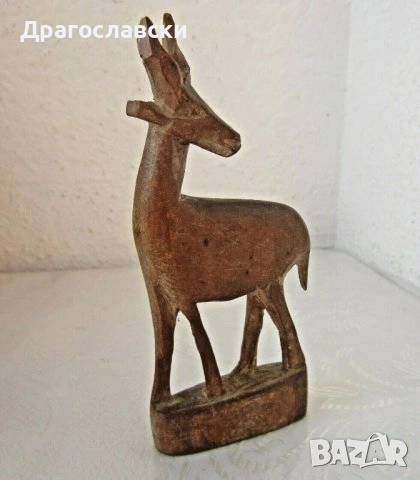 седнало дървено коте котка фигура, антилопа, човек, моливник пепелник дивак, фигури дървени, снимка 4 - Статуетки - 28882709