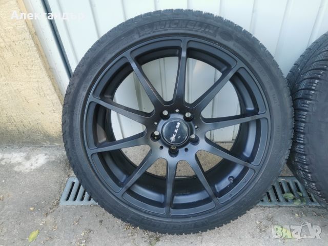 Зимни гуми Michelin 225/40/R18 с джанти RTX 5x112, снимка 3 - Гуми и джанти - 45889932