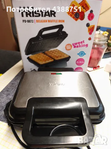 Уред за белгийски гофрети , снимка 3 - Гофретници - 49908242