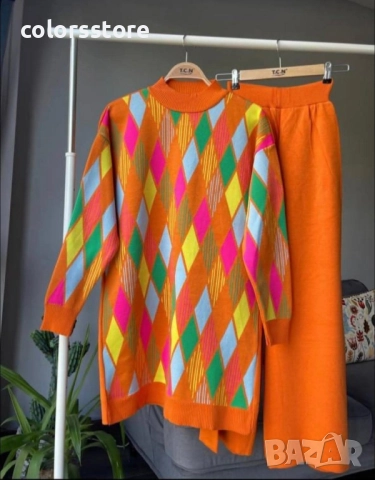 ДАМСКИ КОМПЛЕКТ оранжев/IM45c