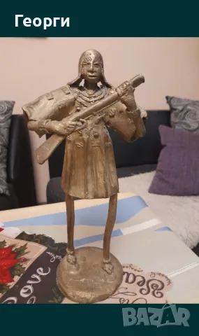 Бронзова статуетка-5, снимка 4 - Декорация за дома - 50111990