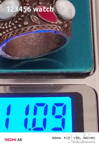 Стари посребрени пръстени със естествен камък, снимка 17 - Антикварни и старинни предмети - 53709696