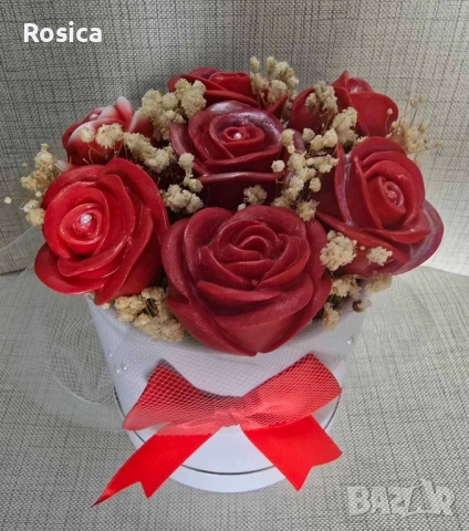 Сапунени цветя, снимка 4 - Подаръци за кръщене - 51537682