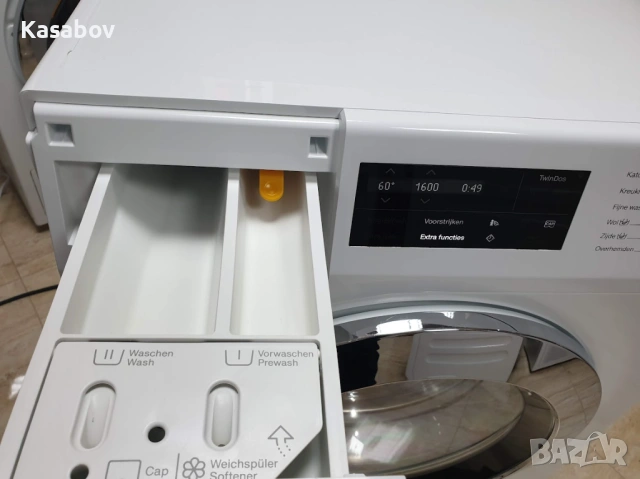 Miele 1600rpm 9кг Wi-Fi TwinDos Подсветка Пералня Миеле 12м Гаранция, снимка 6 - Перални - 53867694