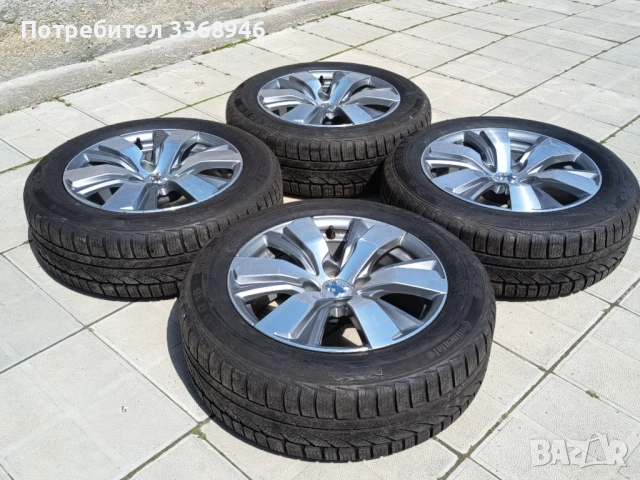 Джанти Peugeot 16" 4x108 с гуми Continental 195/60/16, снимка 10 - Гуми и джанти - 54133791