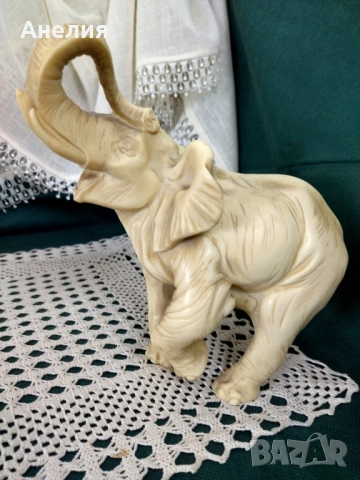 Фигура на слон от изкуствен мрамор , снимка 3 - Декорация за дома - 51598498
