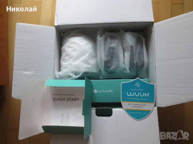 WUUK Wireless Cam Pro 2 Cam+1 базова станция, снимка 3 - Камери - 47305474