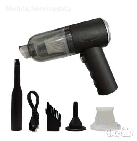 Мини Преносима Прахосмукачка за кола,офис,стая, снимка 3 - Прахосмукачки - 52507288